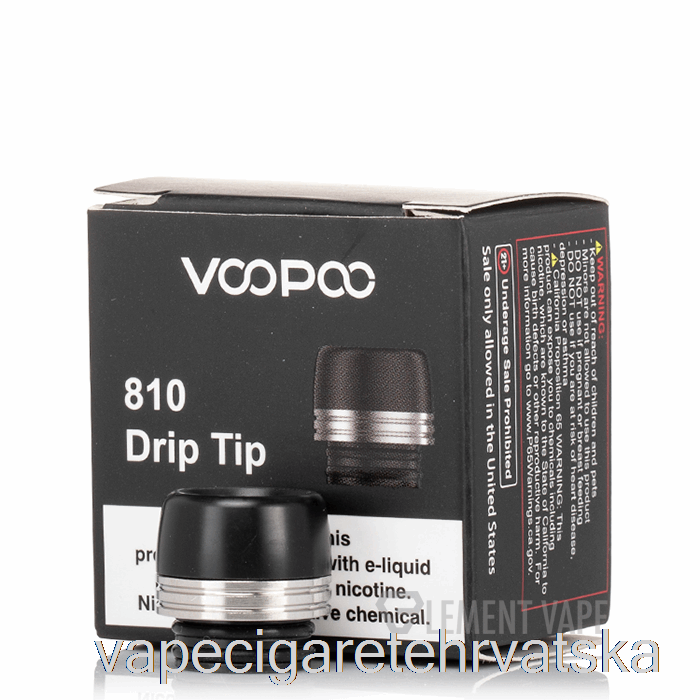Vape Hrvatska Voopoo 810 Drip Tip Black Silver
